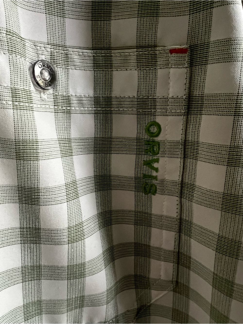 Orvis Light Green Plaid Button-Down Technical Work Shirt - Picture 3 of 11